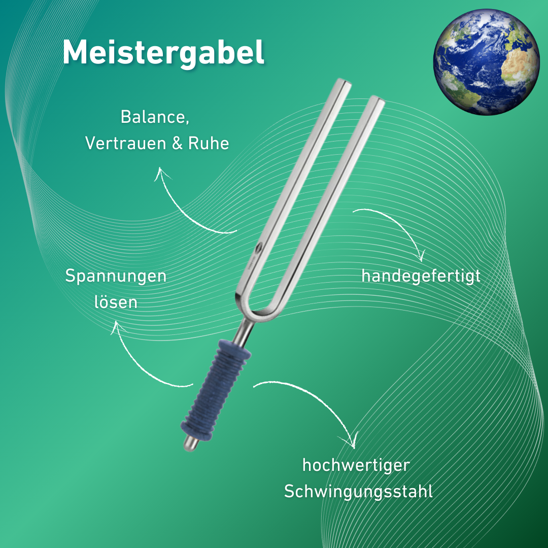 Original Barthelmes Stimmgabel Meistergabel Wellness mit blauem Griff 128 Hz | Art.-Nr. 220116