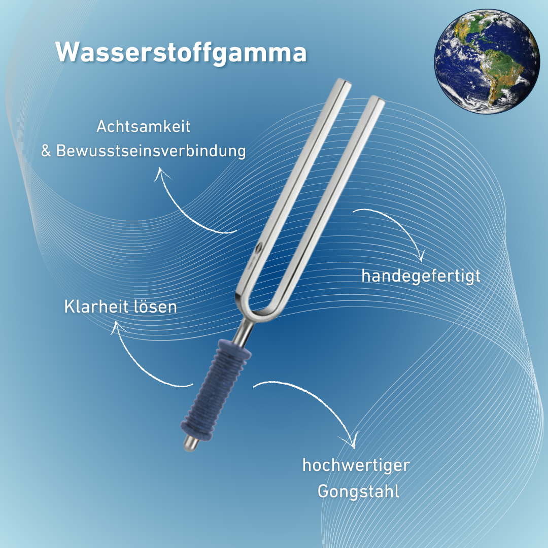 Original Barthelmes Stimmgabel Wasserstoffgamma Wellness mit blauem Griff 157,04 Hz | Art.-Nr. 220125