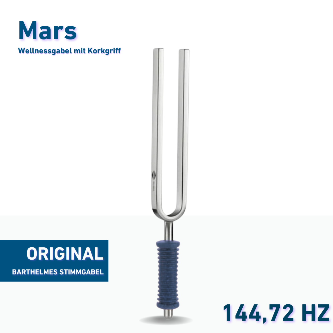 Original Barthelmes Stimmgabel Typ Wellness mit blauem Griff Mars 144,72 Hz | Art.-Nr. 220121