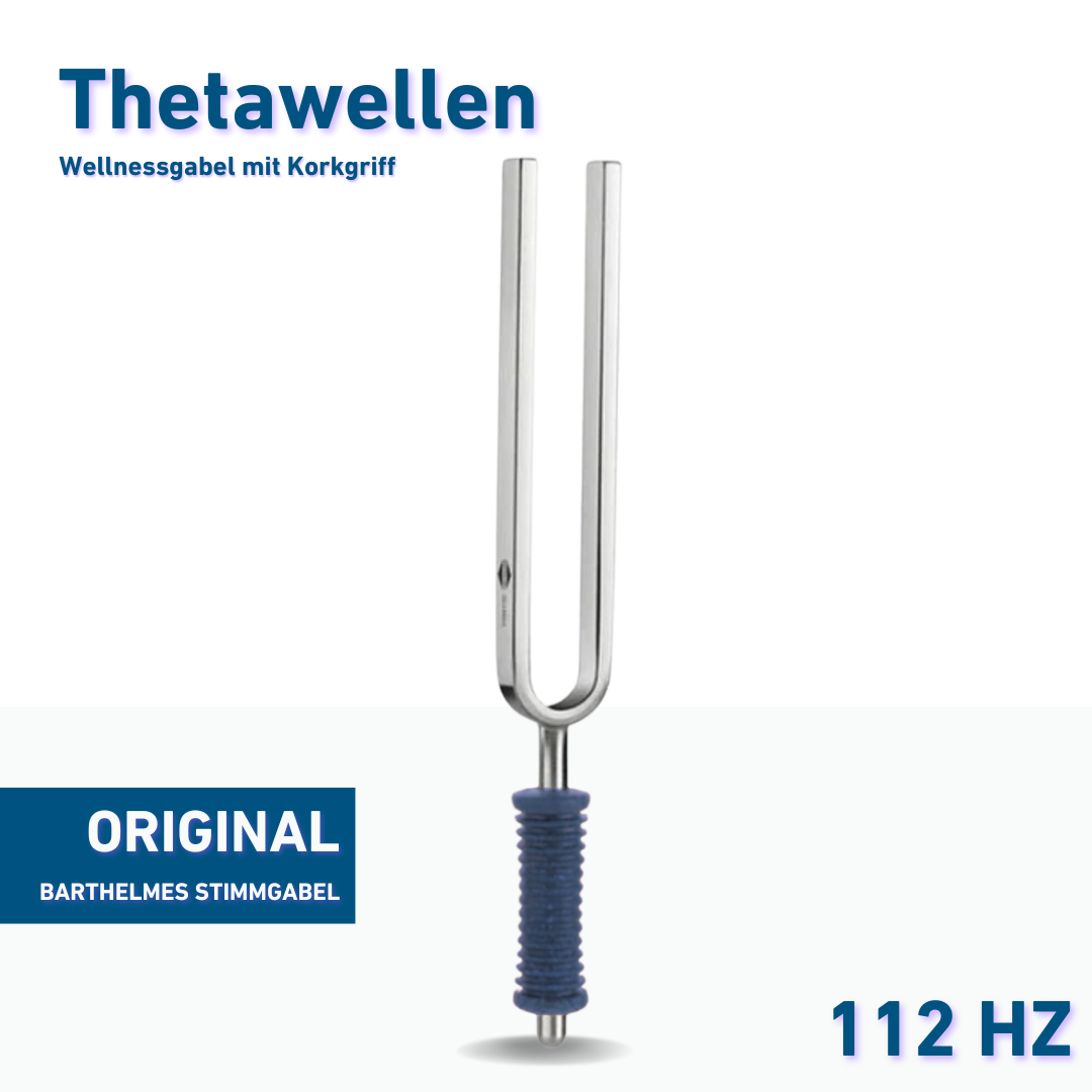 Original Barthelmes Stimmgabel Thetawellen Wellness mit blauem Griff 112 HZ  | Art.-Nr. 220113