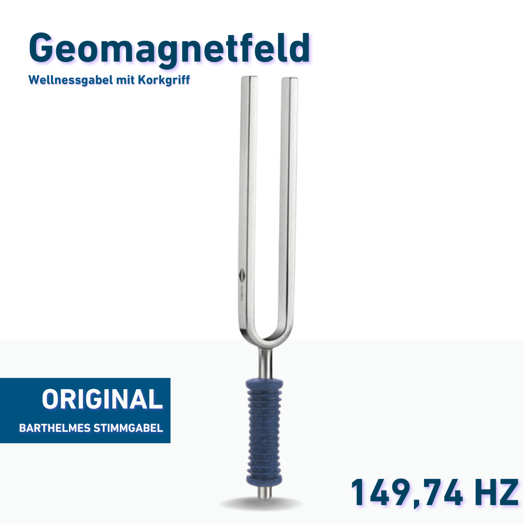 Original Barthelmes Stimmgabel Geomagnetfeld Wellness mit Korkgriff 149,74 Hz | Art.-Nr. 220123