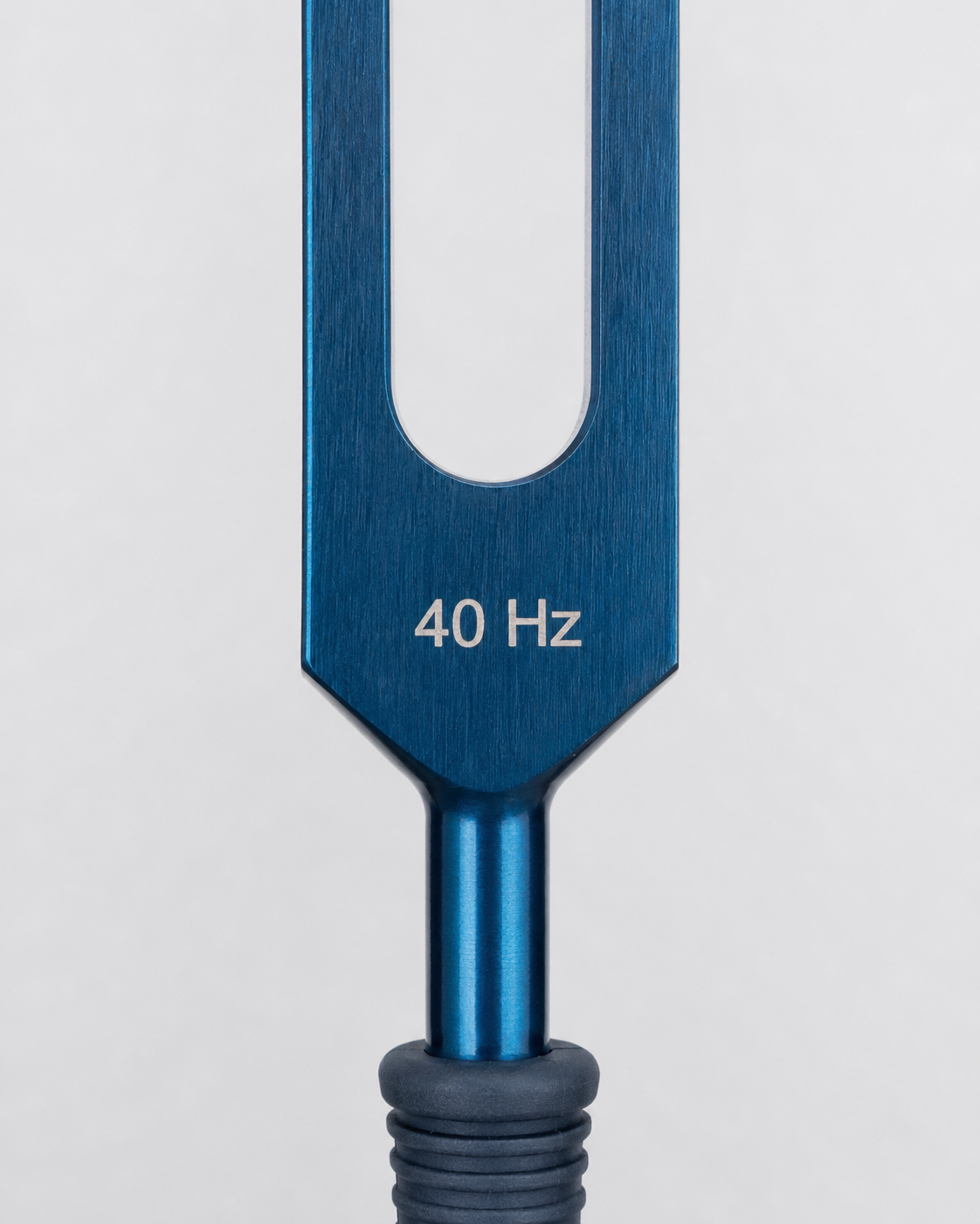 40 Hz Lightdesign Stimmgabel mit Gewicht (bekannt als Gamma Frequenz) mit blauem Griff