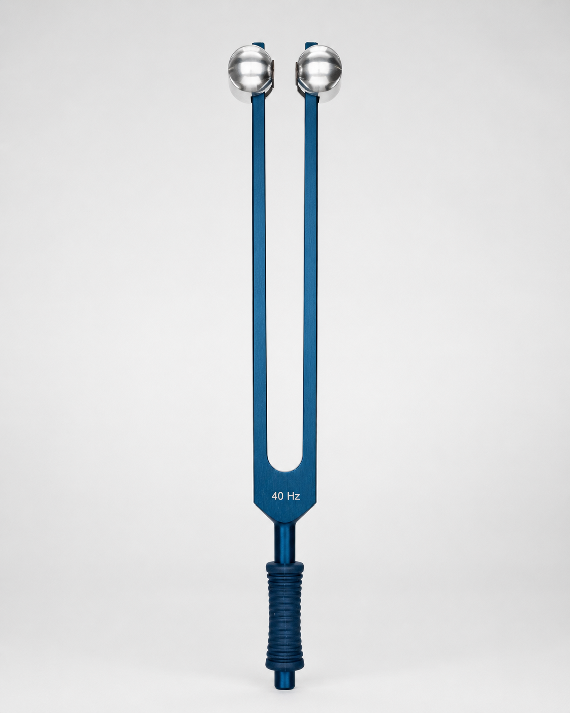 40 Hz Lightdesign Stimmgabel mit Gewicht (bekannt als Gamma Frequenz) mit blauem Griff