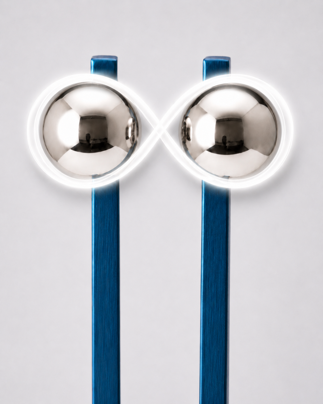 40 Hz Lightdesign Stimmgabel mit Gewicht (bekannt als Gamma Frequenz) mit blauem Griff