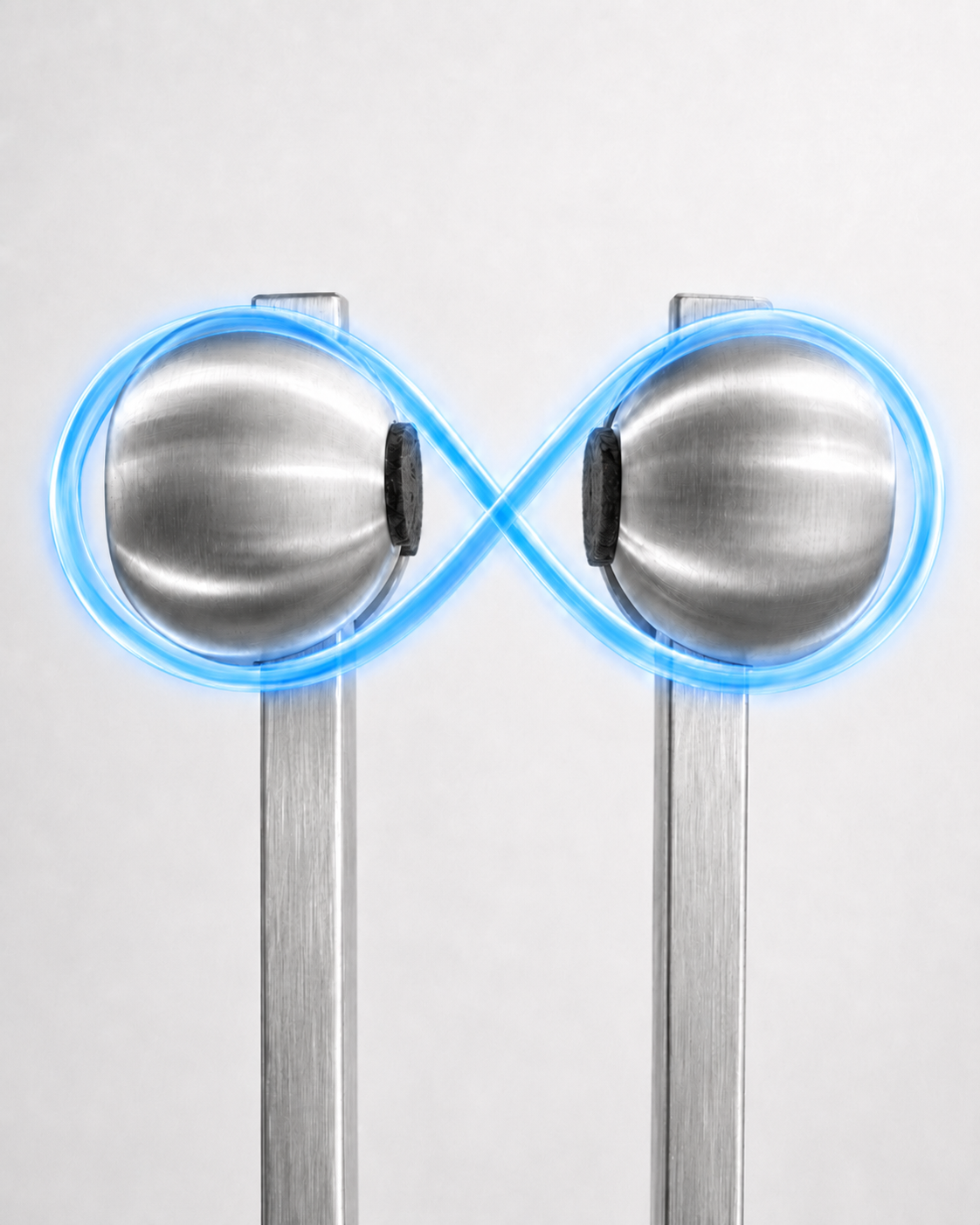 40 Hz Lightdesign Stimmgabel mit Gewicht (bekannt als Gamma Frequenz) mit blauem Griff