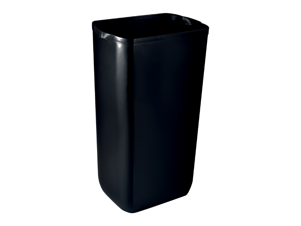 Abfallbehälter 23l, schwarz mit Deckel