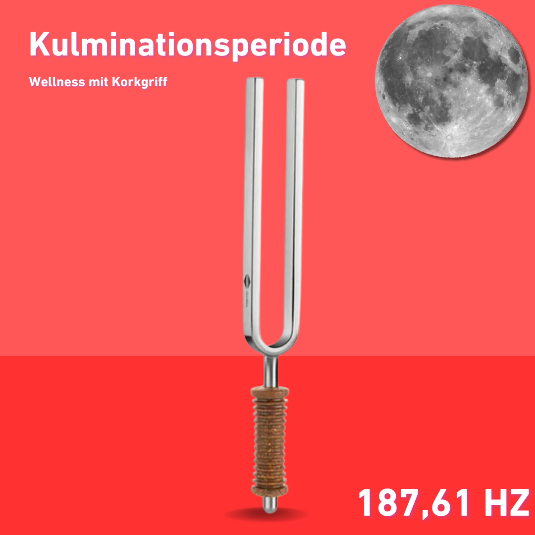 Stimmgabel Kulminationsperiode Wellness mit Korkgriff 187,61 Hz | Art.-Nr. 220043