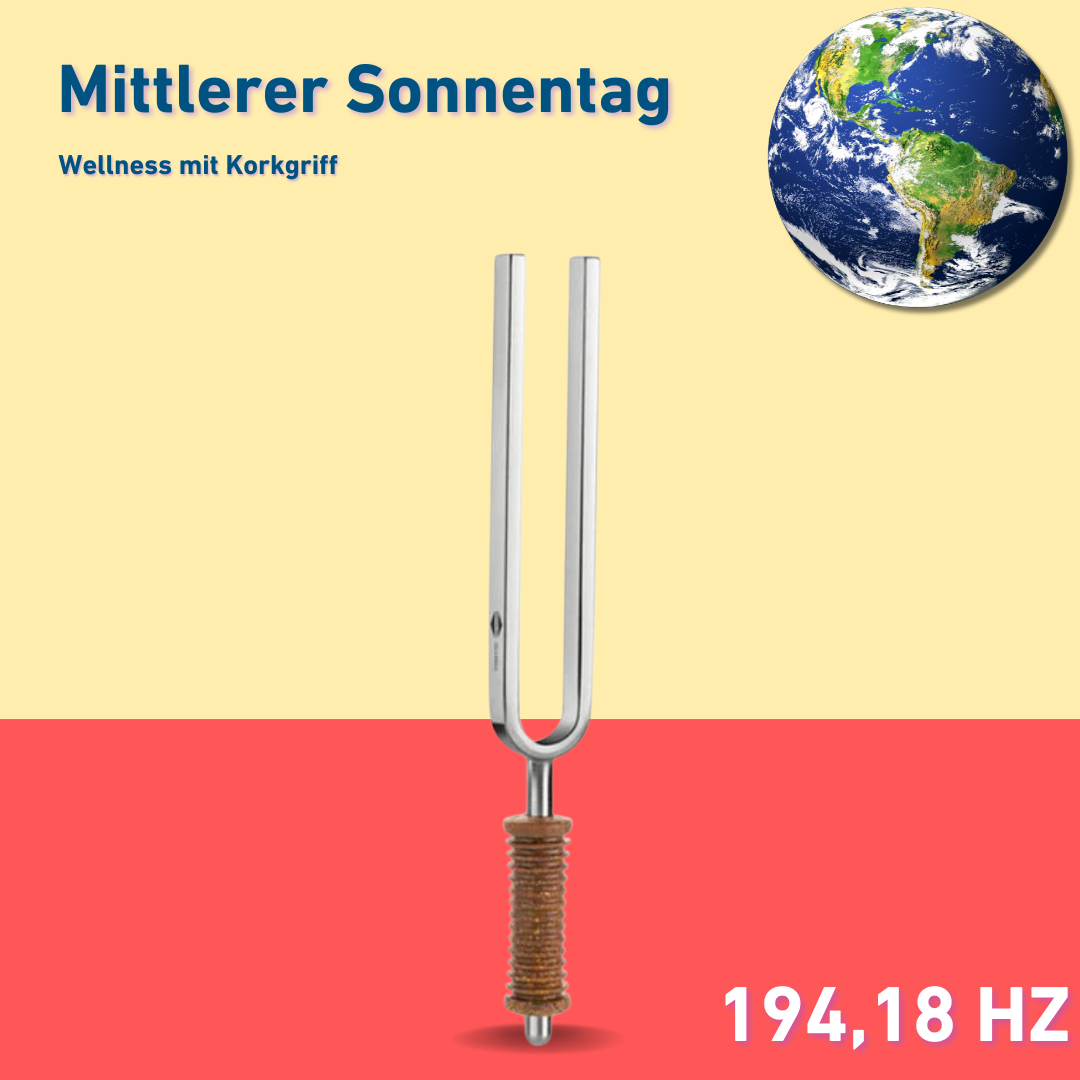 Mittlerer Sonnentag Wellness mit Korkgriff 194,18 HZ  | Art.-Nr. 220047