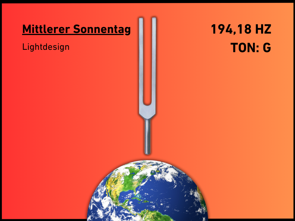 Tuning fork Mean Solar Day Lightdesign 194.18 Hz | Item No. KO 194/Alu
