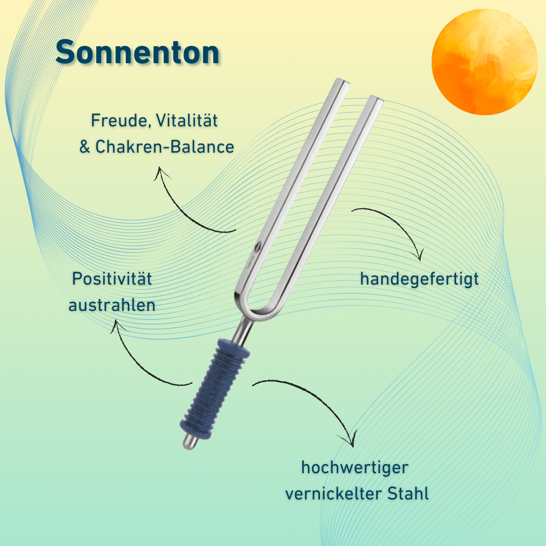Original Barthelmes  Stimmgabel Sonnenton Wellness mit blauem Griff 126,22 Hz | Art.-Nr. 220115