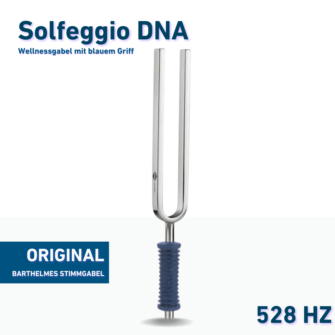 Original Barthelmes Stimmgabel Solfeggio DNA Wellness mit Korkgriff 528 HZ  | Art.-Nr. 220150