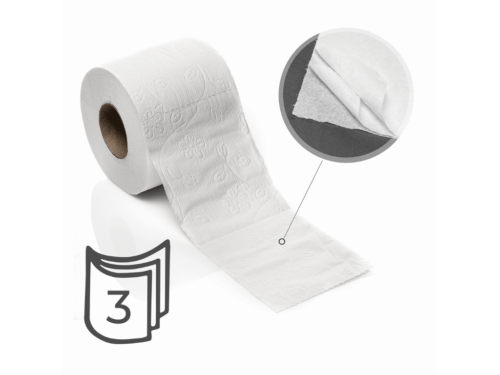 Toilettenpapier, 3-lg, Hausmarke, 72 Rollen
