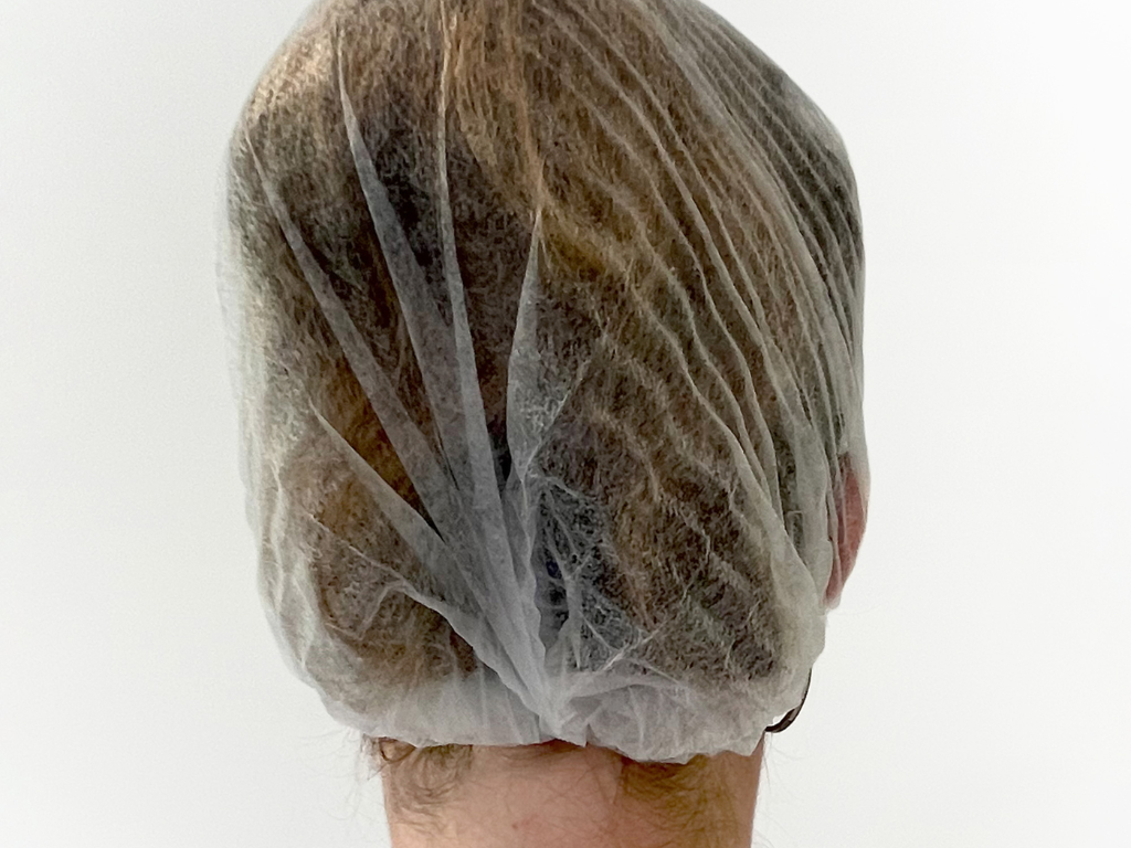 100 Stück Einweg-Klipphaube, Haarschutz,  Baretthauben, Haarnetz