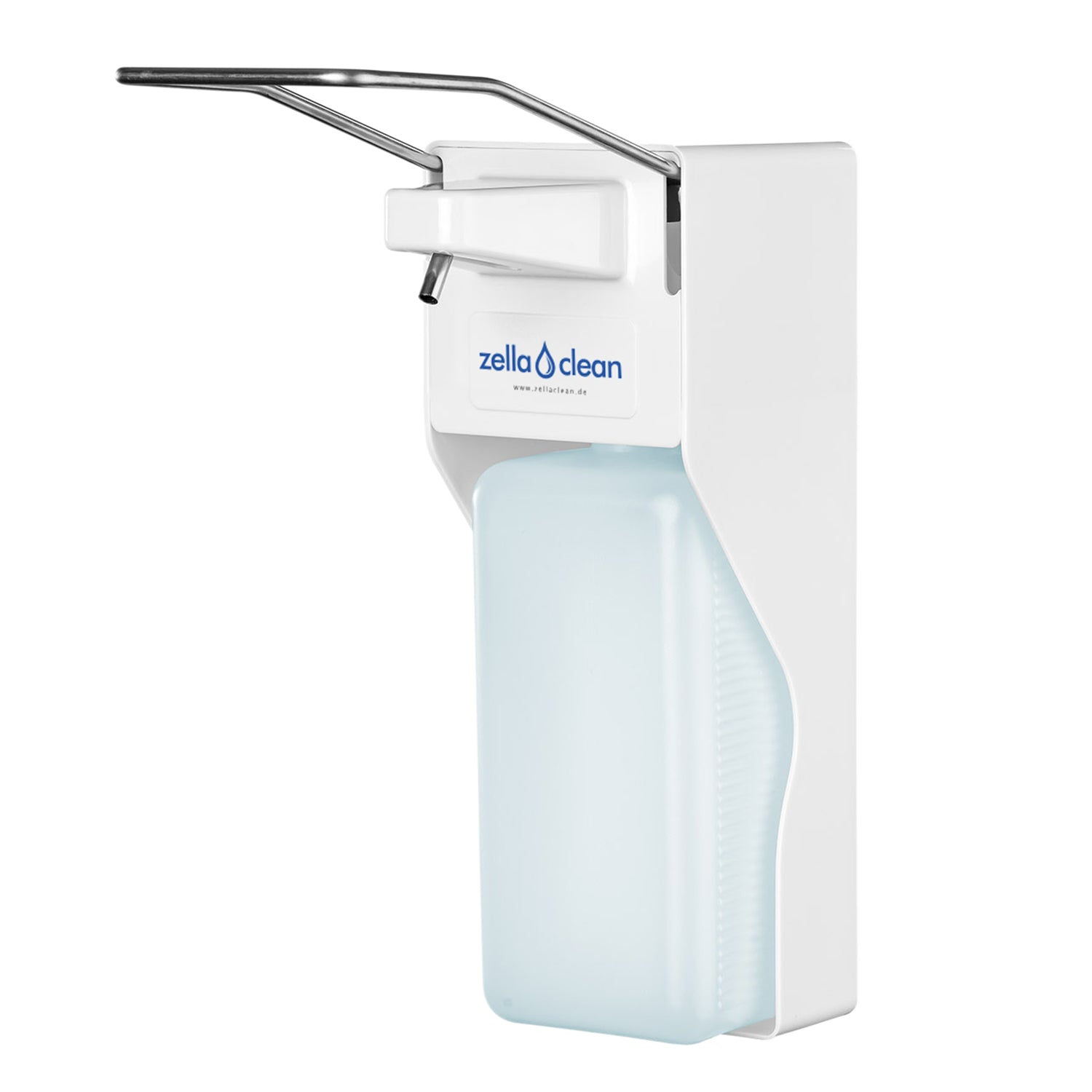 manual disinfectant dispenser 1000 ml with pump lever for liquid soap, disinfectant or hand lotion